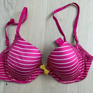 Aerie Pink Striped Bra